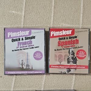 Pimsleur French & Spanish 8-Lesson CD Sets